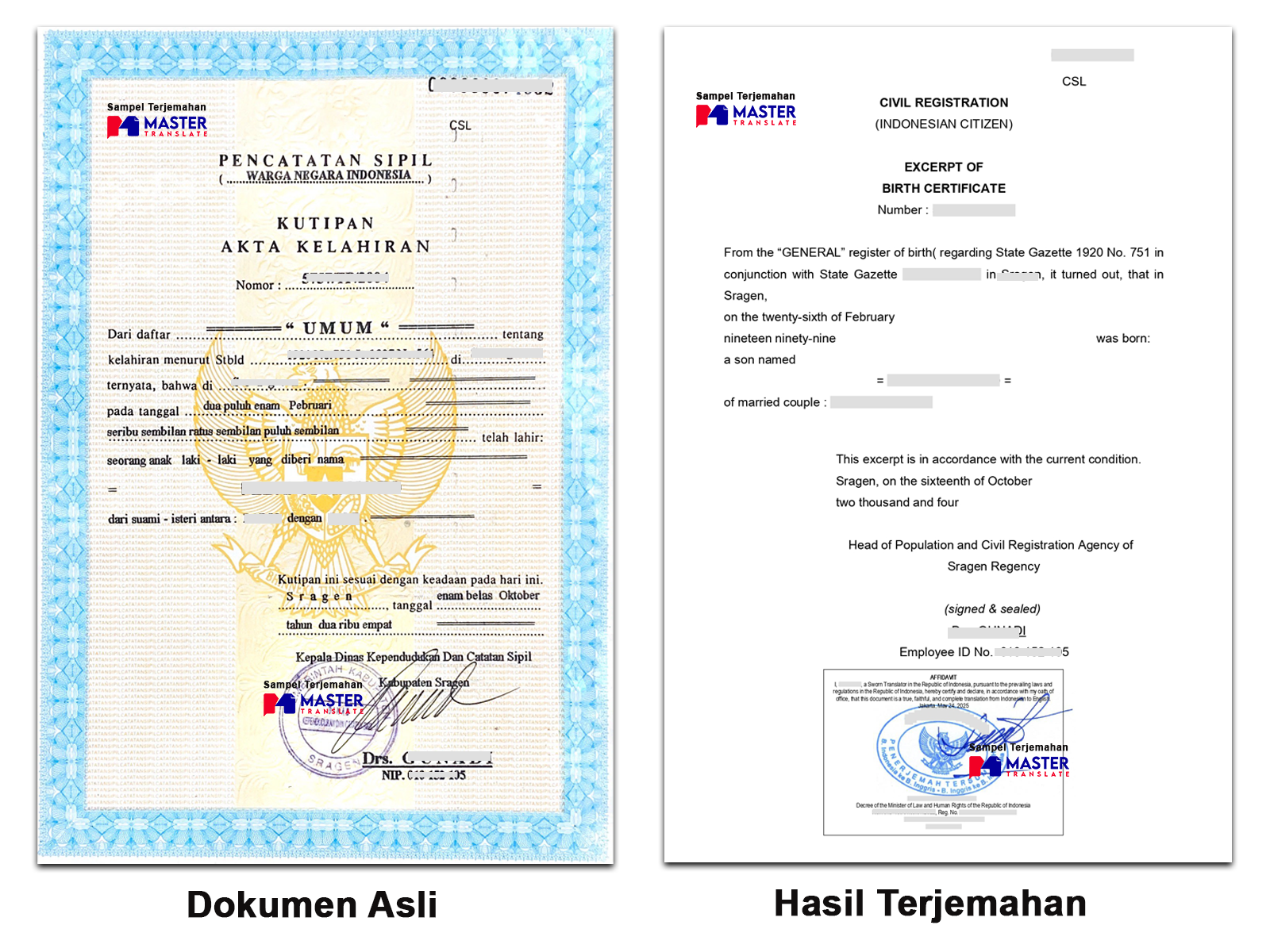Contoh Penerjemah Tersumpah Inggris