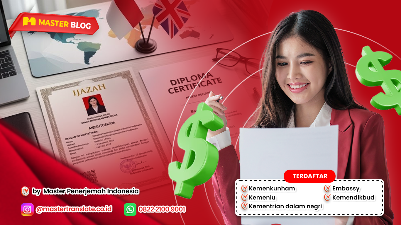 biaya translate ijazah bahasa Inggris